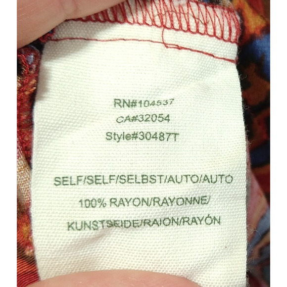 Anthropologie TINY Rosemary Red Motif Tunic Dress Size XS Boho Mini Anthro - Picture 8 of 8